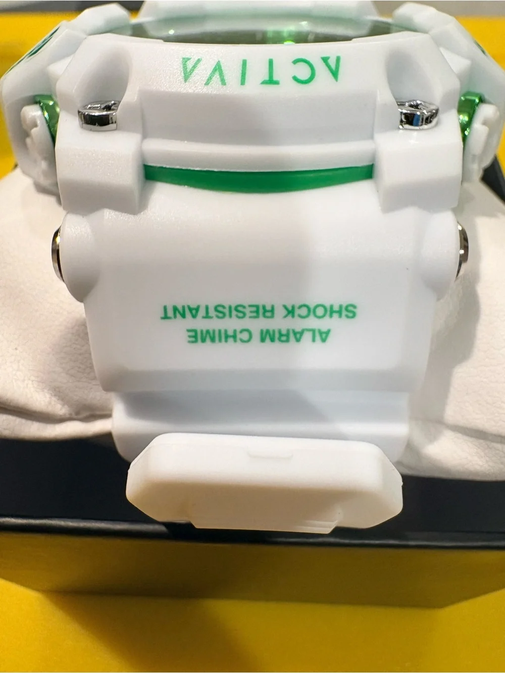 Activa White and Green Digital Sports Watch